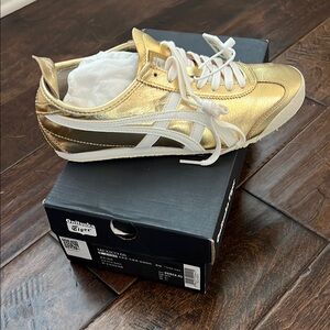 Onitsuka Tiger by Asics Women's Gold Sneakers